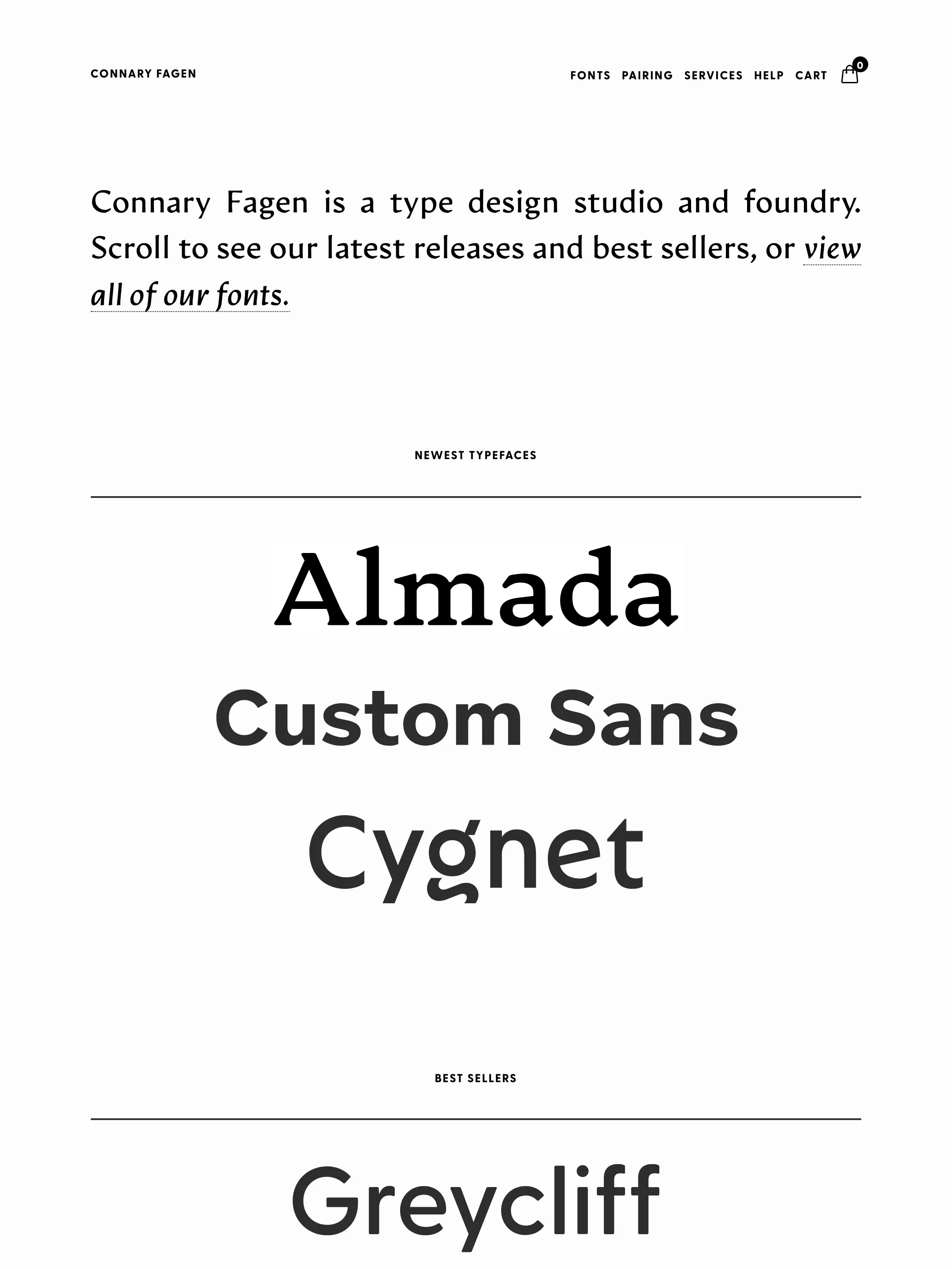 Connary Fagen Fonts